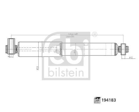Shock absorber 194183 FEBI, Image 3