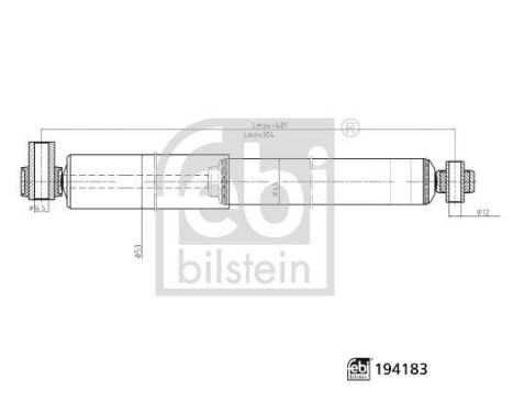 Shock absorber 194183 FEBI, Image 3