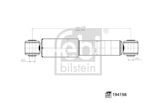 Shock absorber 194198 FEBI