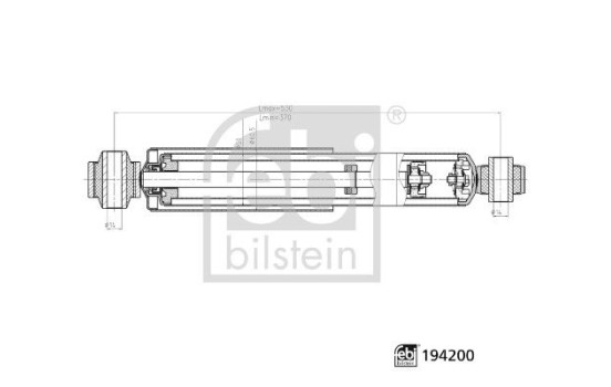 Shock absorber 194200 FEBI