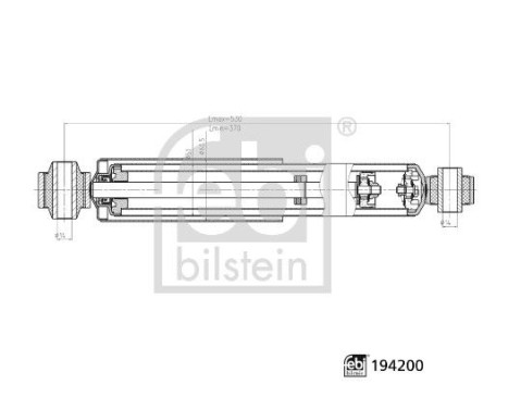 Shock absorber 194200 FEBI