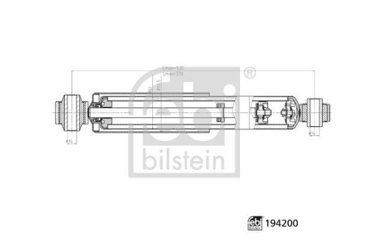 Shock absorber 194200 FEBI