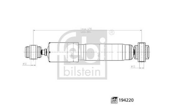 Shock absorber 194220 FEBI