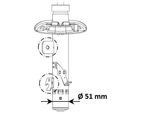 Shock absorber 3338056 Kayaba