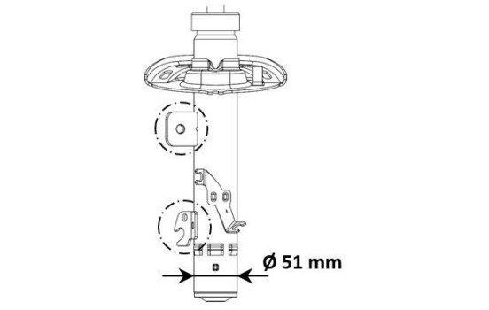Shock absorber 3338056 Kayaba