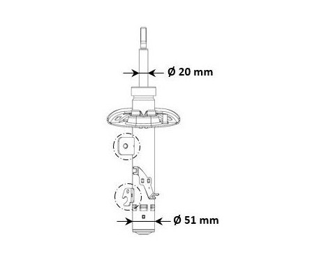 Shock absorber 3338057 Kayaba