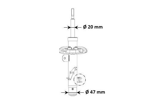 Shock absorber 3348099 Kayaba