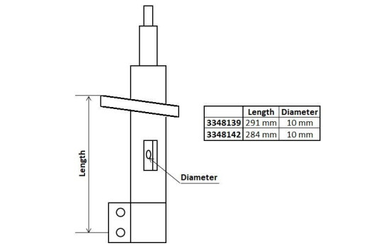 Shock absorber 3348142 Kayaba