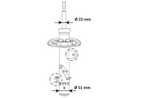 Shock absorber 3348157 Kayaba