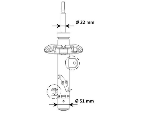 Shock absorber 3348157 Kayaba