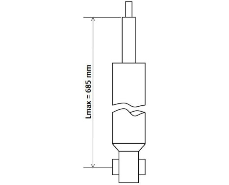 Shock absorber 3430079 Kayaba