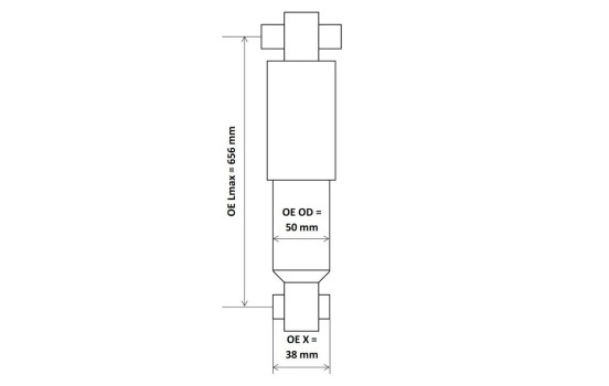Shock absorber 3450031 Kayaba