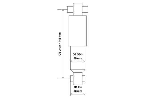 Shock absorber 3450036 Kayaba