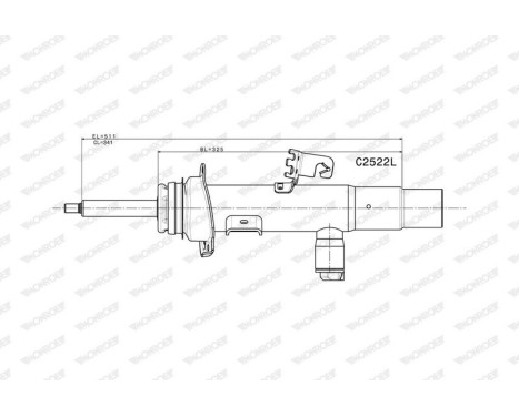 Shock absorber C2522L Monroe, Image 2