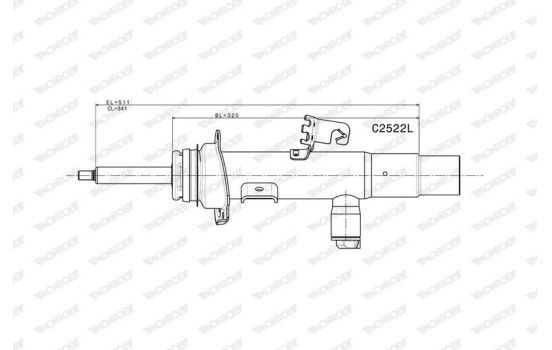 Shock absorber C2522L Monroe, Image 2