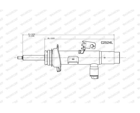 Shock absorber C2524L Monroe, Image 2