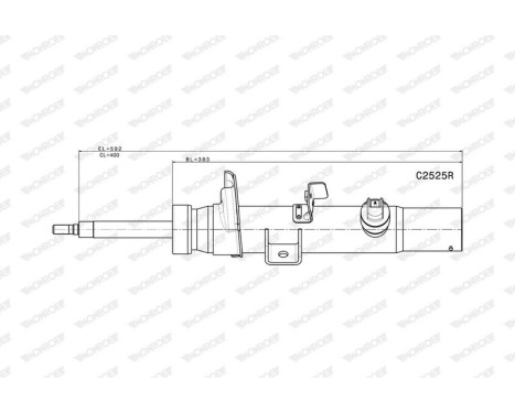 Shock absorber C2525R Monroe, Image 3