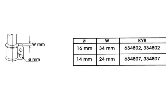 Shock Absorber Excel-G 334802 Kayaba, Image 3