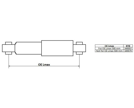 Shock Absorber Excel-G 349079 Kayaba, Image 2