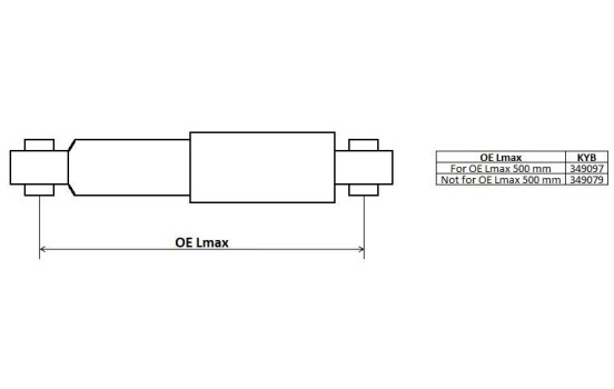 Shock Absorber Excel-G 349079 Kayaba, Image 2