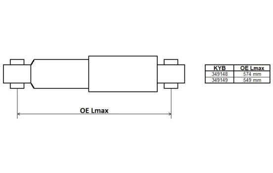 Shock Absorber Excel-G 349148 Kayaba, Image 2