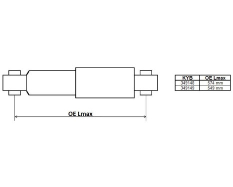 Shock Absorber Excel-G 349149 Kayaba, Image 2