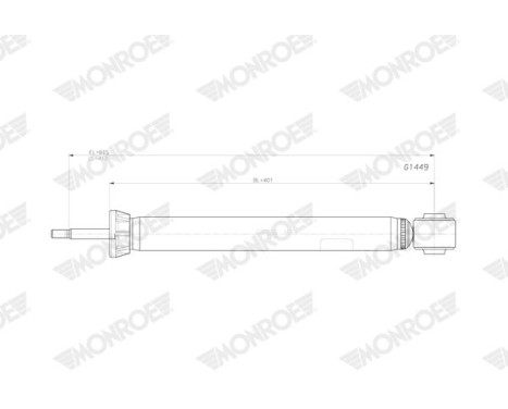 Shock absorber G1449 Monroe, Image 2