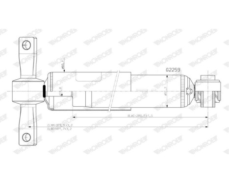 Shock absorber G2259 Monroe, Image 2