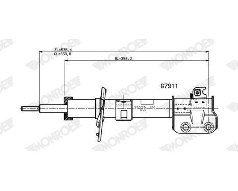 Shock absorber G7911 Monroe, Image 2
