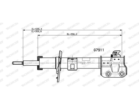 Shock absorber G7911 Monroe, Image 2