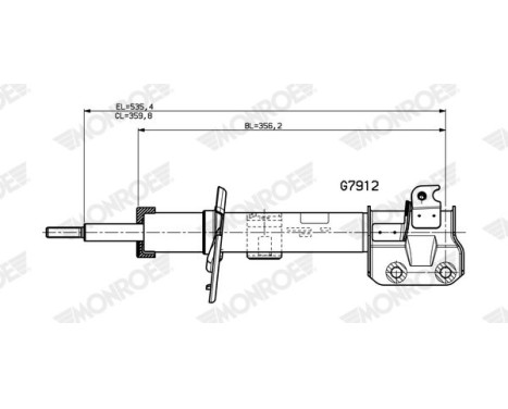 Shock absorber G7912 Monroe, Image 2