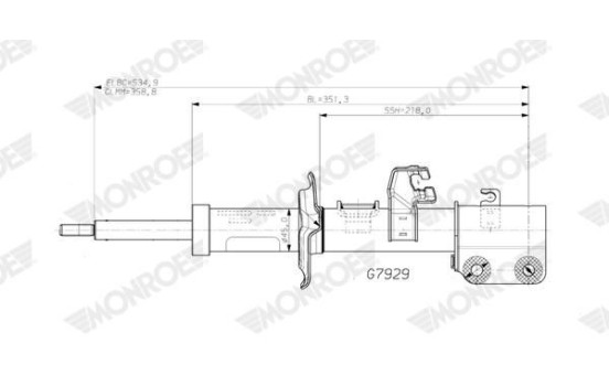 Shock absorber G7929 Monroe