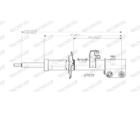 Shock absorber G7929 Monroe