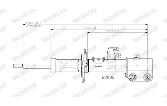 Shock absorber G7930 Monroe, Image 2
