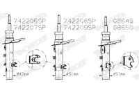 Shock absorber G8649 Monroe