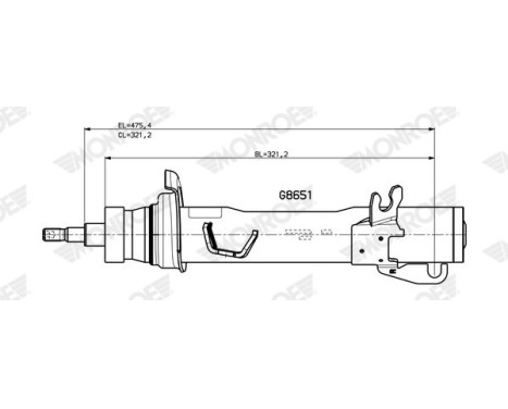 Shock absorber G8651 Monroe
