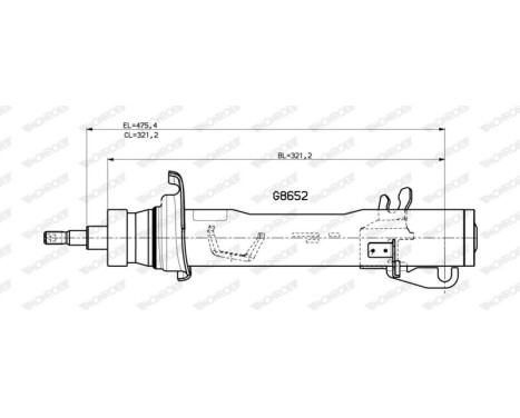 Shock absorber G8652 Monroe, Image 2