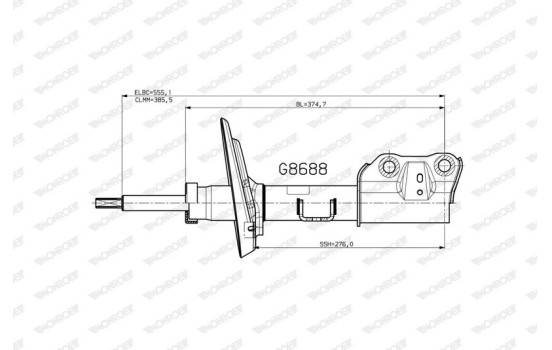Shock absorber G8688 Monroe