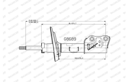 Shock absorber G8689 Monroe, Image 2
