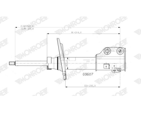 Shock absorber G9607 Monroe