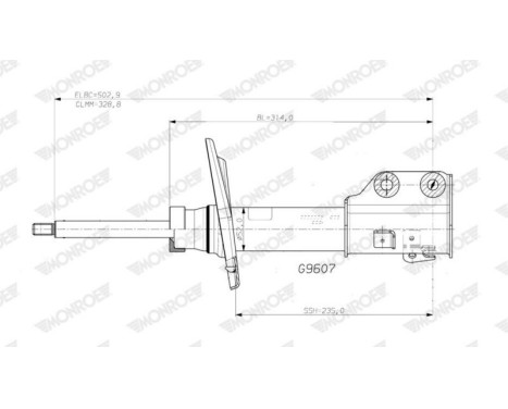 Shock absorber G9607 Monroe, Image 2