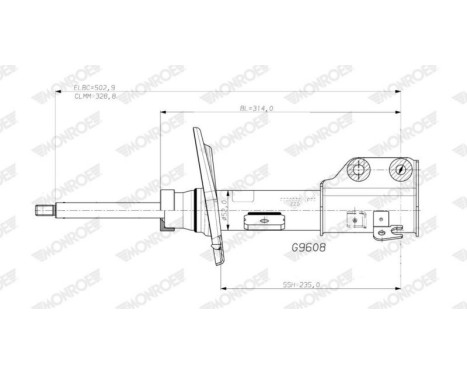 Shock absorber G9608 Monroe, Image 2
