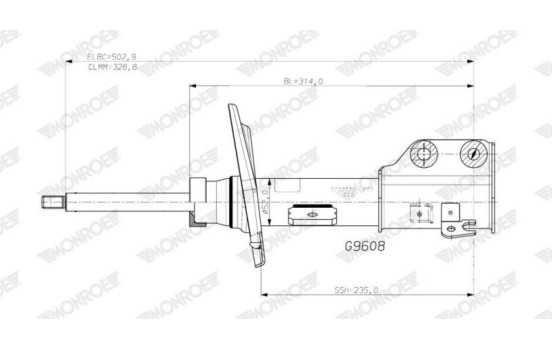 Shock absorber G9608 Monroe, Image 2