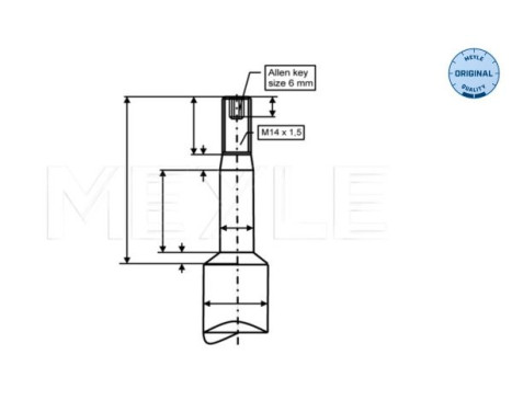 Shock Absorber MEYLE-ORIGINAL Quality 326 624 0006, Image 2