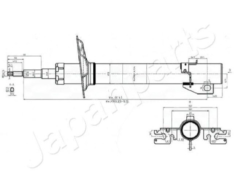 Shock absorber MM-00552 Japanparts, Image 2