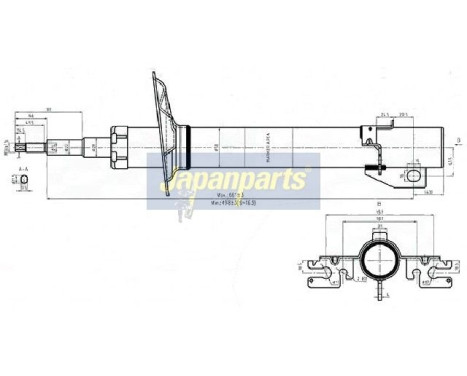 Shock absorber MM-00552 Japanparts, Image 2