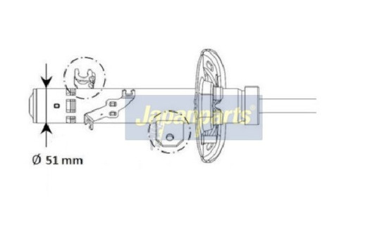Shock absorber MM-01130 Japanparts