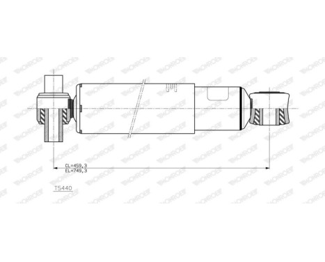 Shock Absorber MONROE MAGNUM Axle T5440, Image 2
