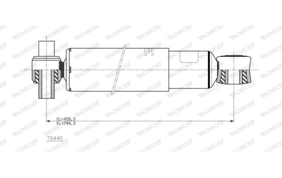 Shock Absorber MONROE MAGNUM Axle T5440, Image 2