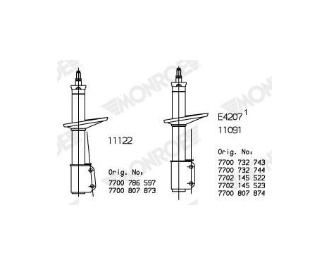 Shock Absorber MONROE ORIGINAL 11091, Image 4